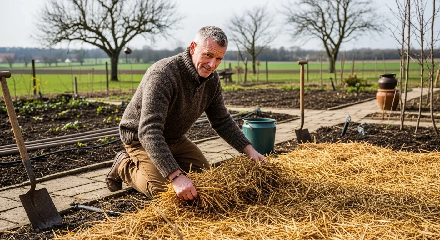 À 62 ans, ce paysan protège son sol du gel avec 12€ de paille