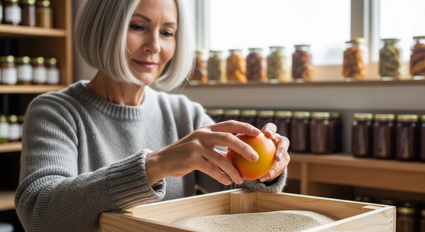 À 62 ans, elle stocke ses pommes 6 mois sans frigo avec cette astuce