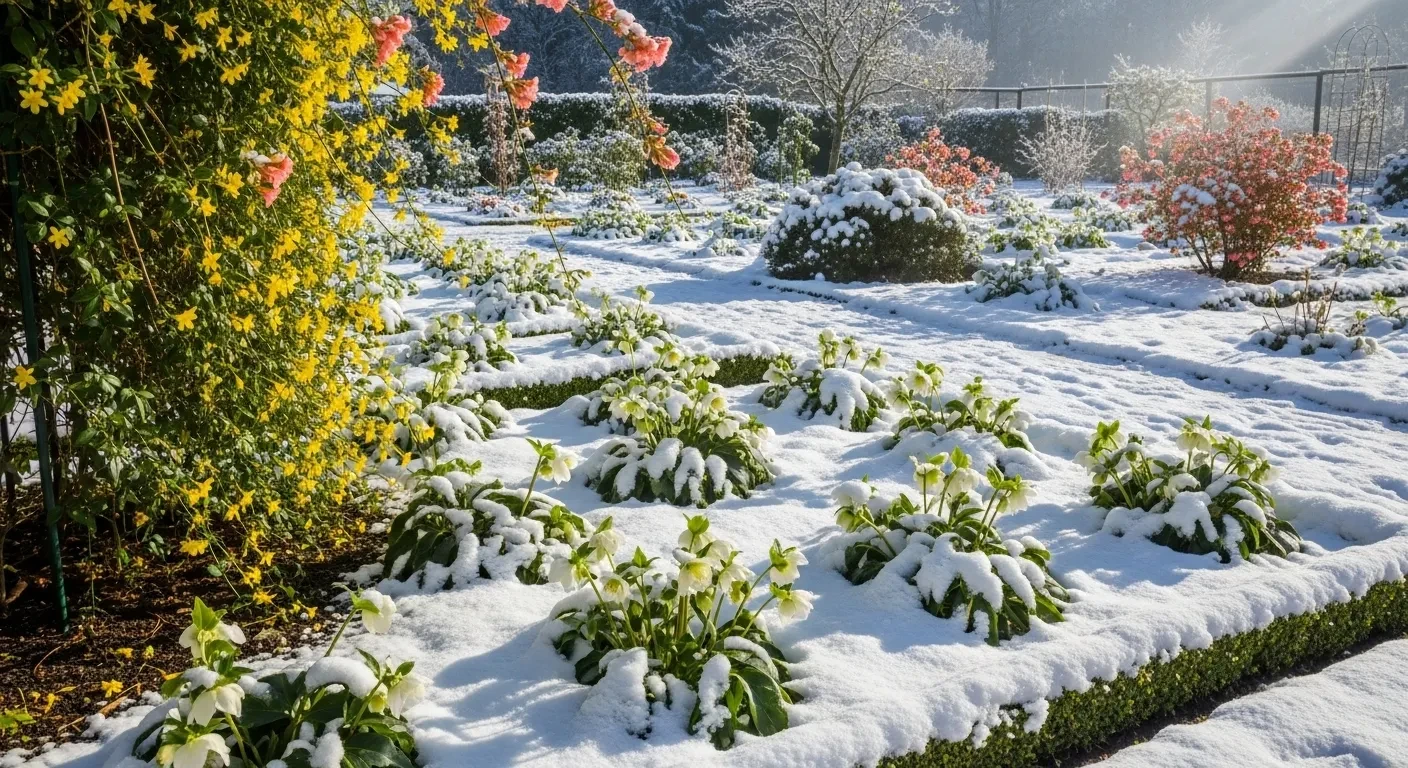 En décembre ces 7 plantes éclosent sous la neige et transforment votre jardin