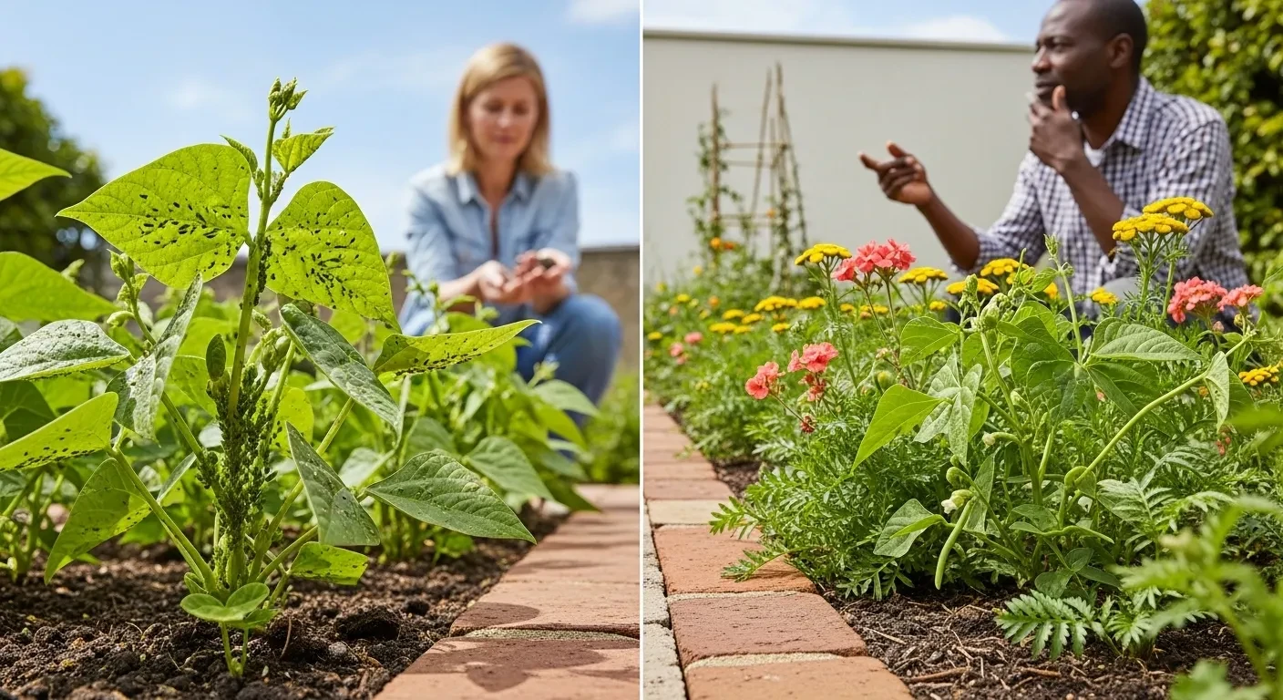 J&rsquo;ai semé cette plante à 50 cm de mes haricots : 80% de pucerons en moins en 7 jours
