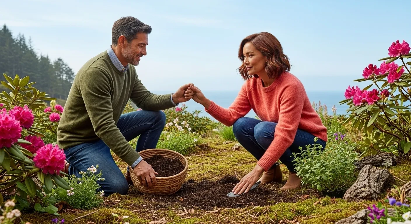 Les jardiniers bretons ramassent ça en forêt et boostent leurs rhodos de 30%